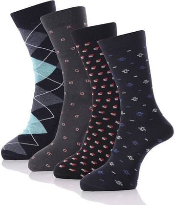 RC. ROYAL CLASS Cotton Full Length Socks Pack of 4