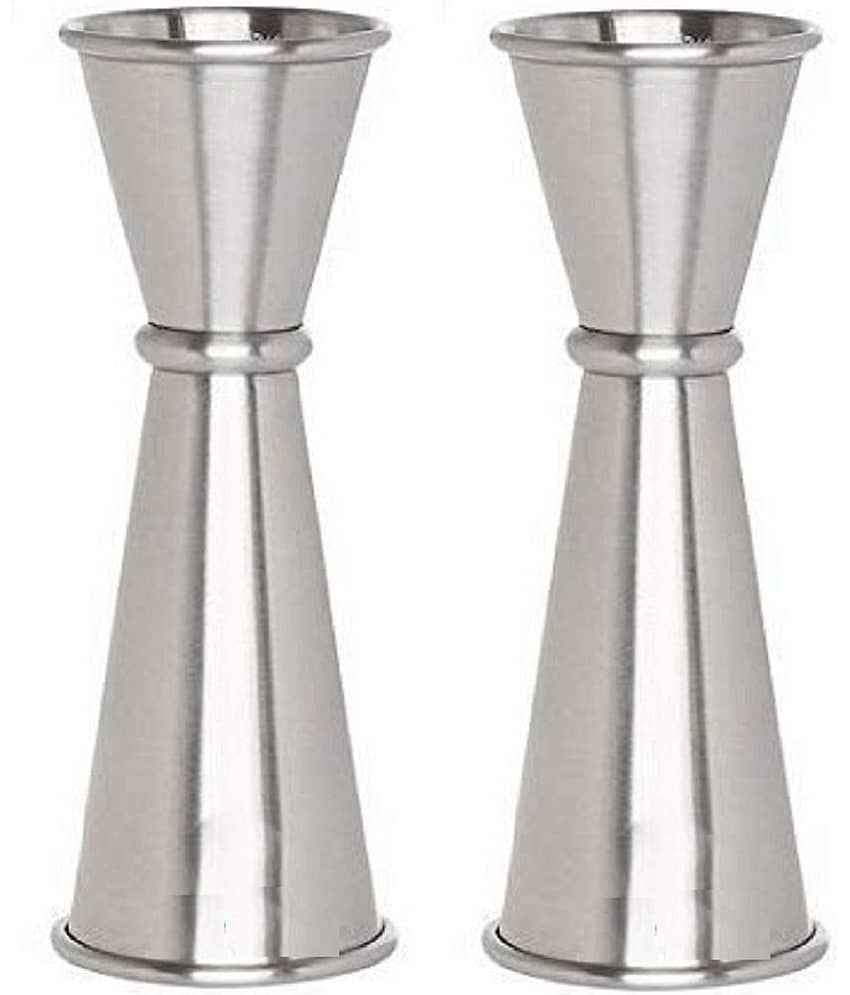 Dynore Silver Stainless Steel Peg Measurer ( Pack of 2 )