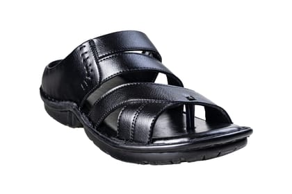 Michael Angelo Gents Black Chappal (Gs C Ma 2713)-Black / 7