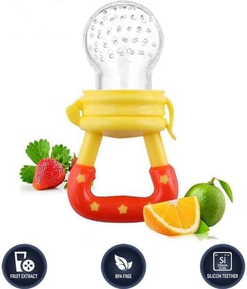 Baby Pacifier Food Feeder Silicone Fresh Fruit Milk Nibbler Feeding Safe Kids Supplies Nipple Teat Pacifier Bottles 1 Pc Feeder Feeder  (Multicolor)