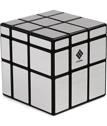 Cubelelo Drift 3x3 Stickerless Magic Speed Cube Puzzle for Kids & Adults Magic Speedy Stress Buster Brainstorming Puzzle Cube (Mirror Silver)