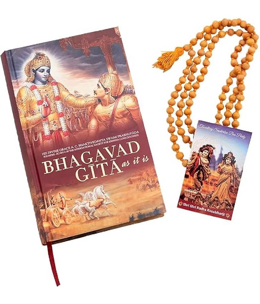Bhagavad Gita as it is : English (Mantra meditation card & beads ) [Hardcover] His Divine Grace A.C. Bhaktivedanta Swami Prabhupada [Hardcover] His Divine Grace A.C. Bhaktivedanta Swami Prabhupada Hardcover – 1 January 2019