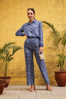 Azure Mosaic Co-Ord Set-XS