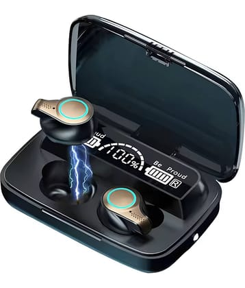 VEhop PowerBank Earbuds Bluetooth True Wireless (TWS) In Ear 30 Hours Playback Low Latency,Powerfull bass IPX4(Splash & Sweat Proof) Black