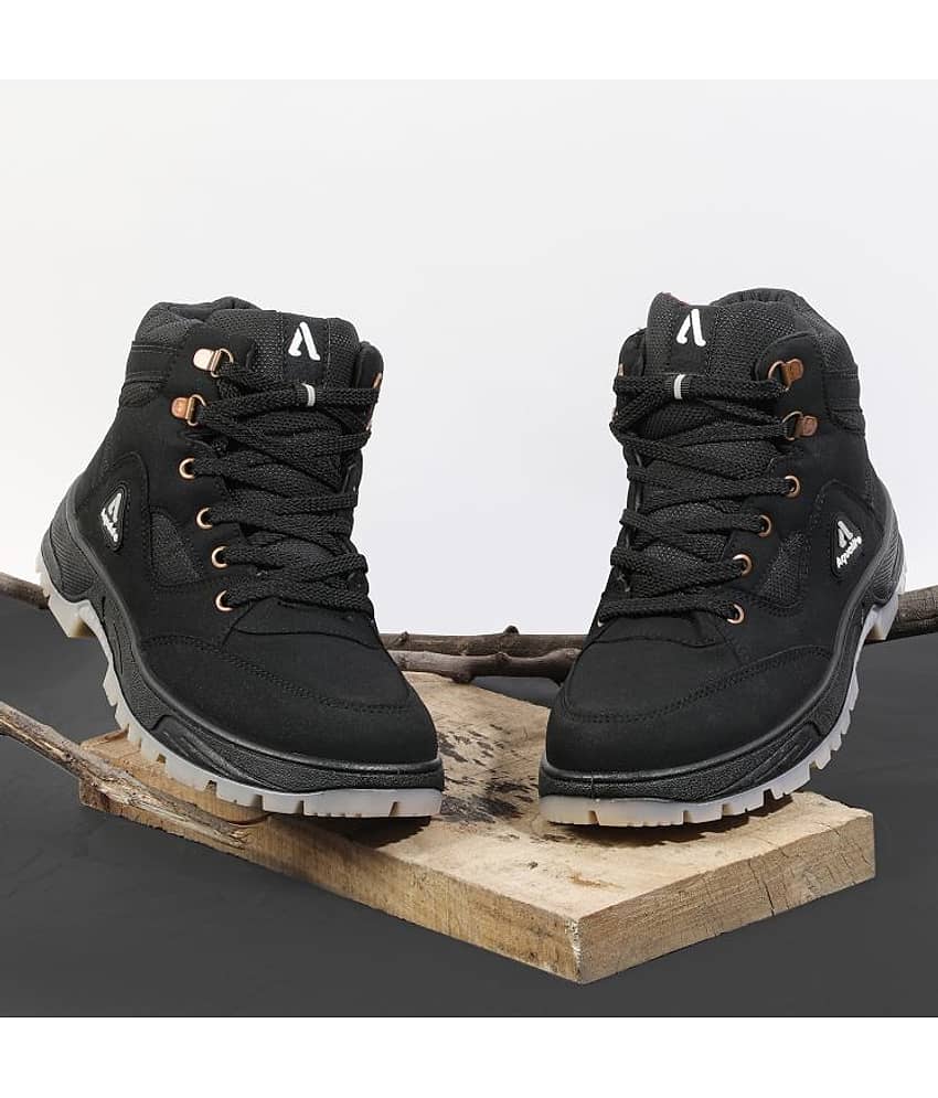 Aqualite ATR-102 Casual Shoes for Men Black Men's Trekking Shoes