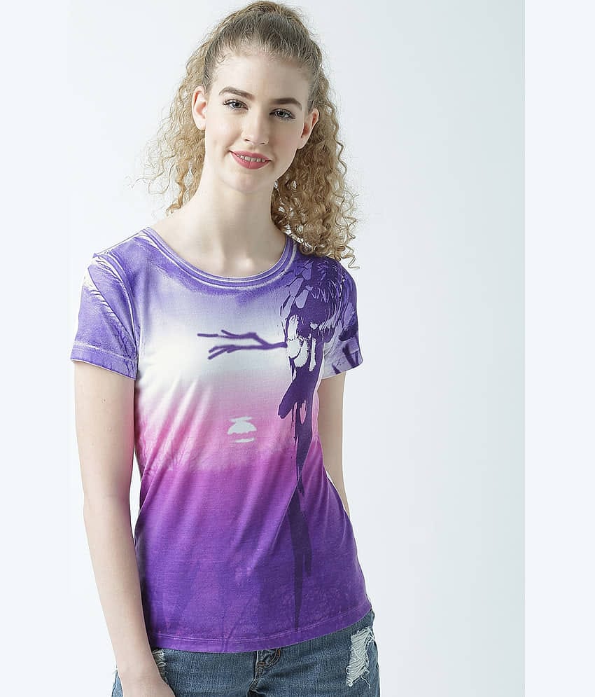 Huetrap Women Cotton Regular Fit Round Neck T-Shirt ( White )