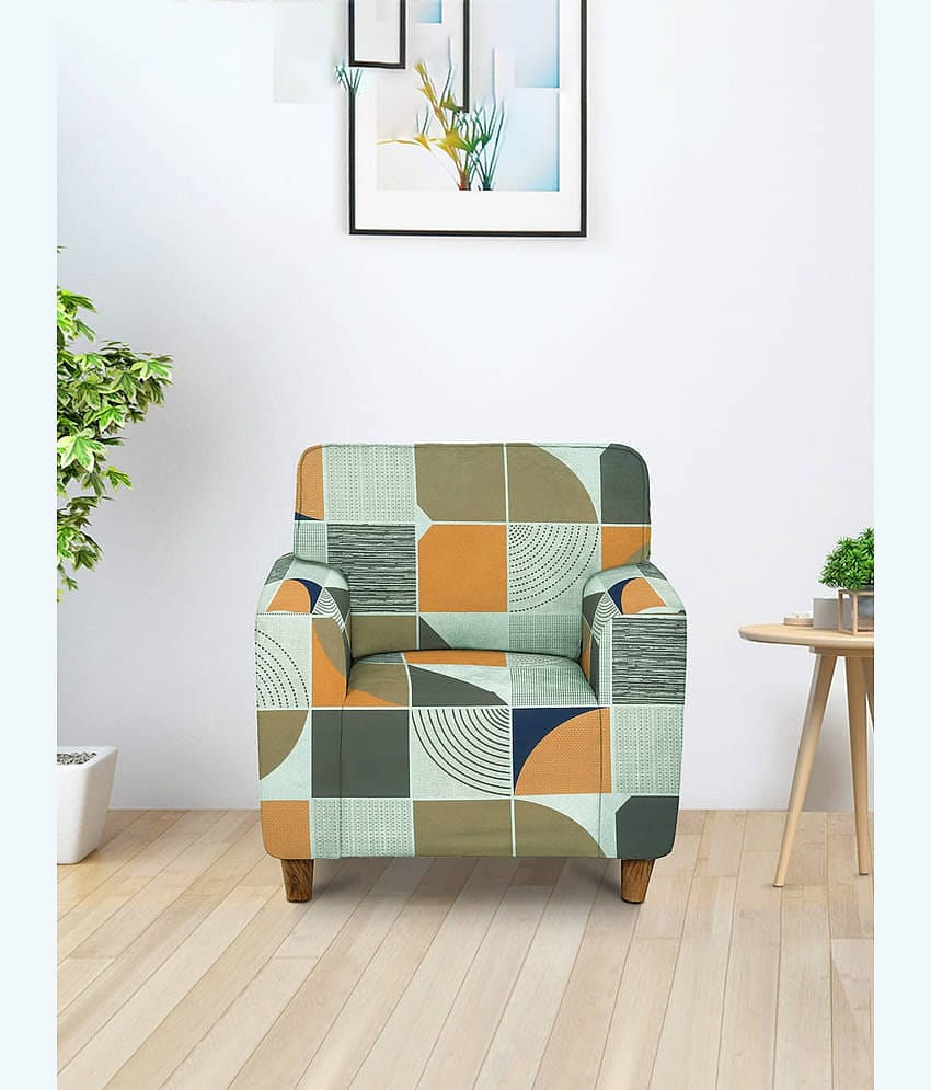 Cortina 1 Seater Polyester Sofa Cover ( Pack of 1 )