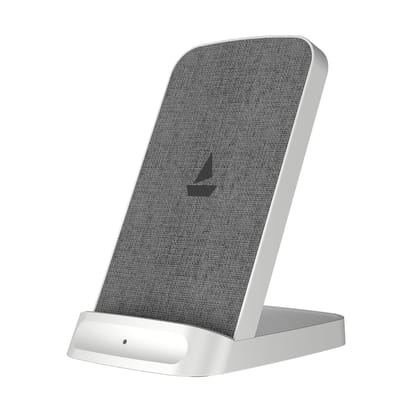boAt Powerpod 200 | 15W Wireless Charging Pad, Smart IC Protection boAt Powerpod 200 | 15W Wireless Charging Pad, Smart IC Protection - White