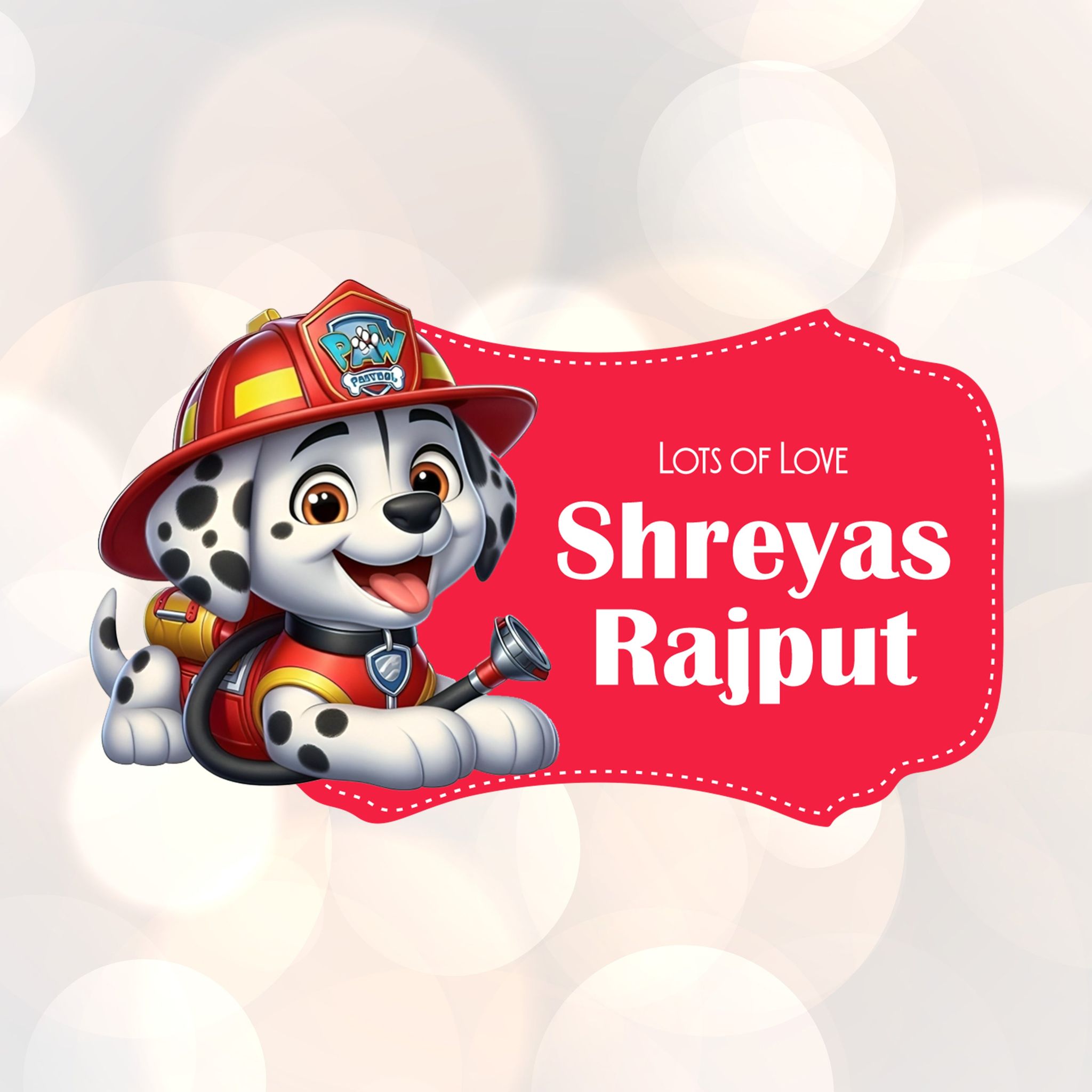 Die-Cut Gift Tags/Gift Labels - Paw Patrol Design-Set of 20