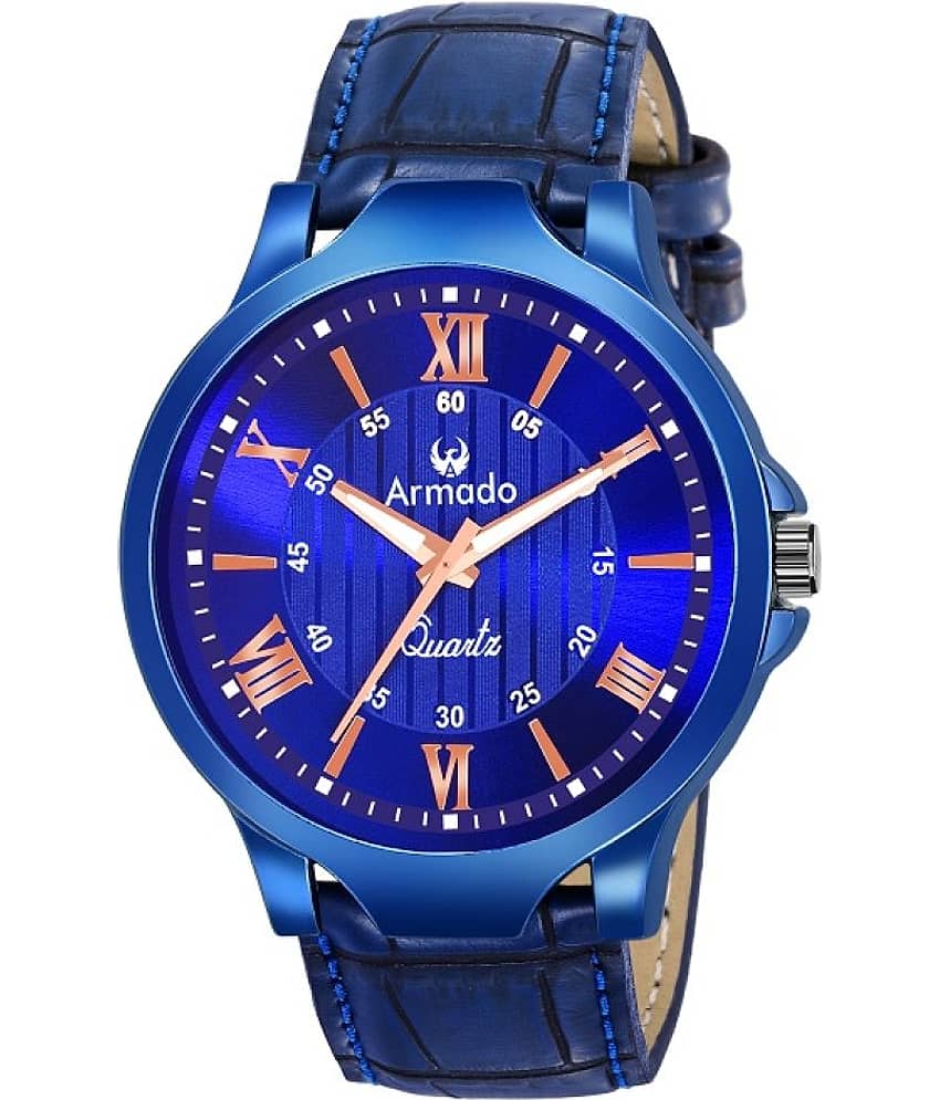 Armado - Blue Leather Analog Men's Watch