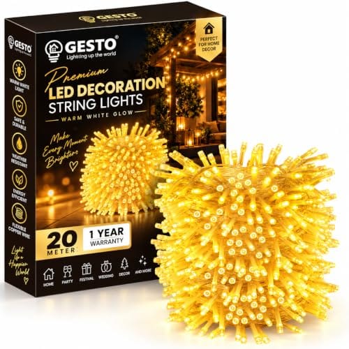 Lights – Warm White Led Fairy Lights for Decoration | 360° Golden Yellow Glow Waterproof Copper Wire Lights for