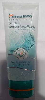 Himalaya oil clear lemon face wash removes excess oil 50 ml