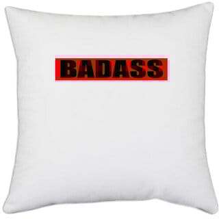 UDNAG White Polyester '| CIVIL ENGINEER' Pillow Cover [16 Inch X 16 Inch]