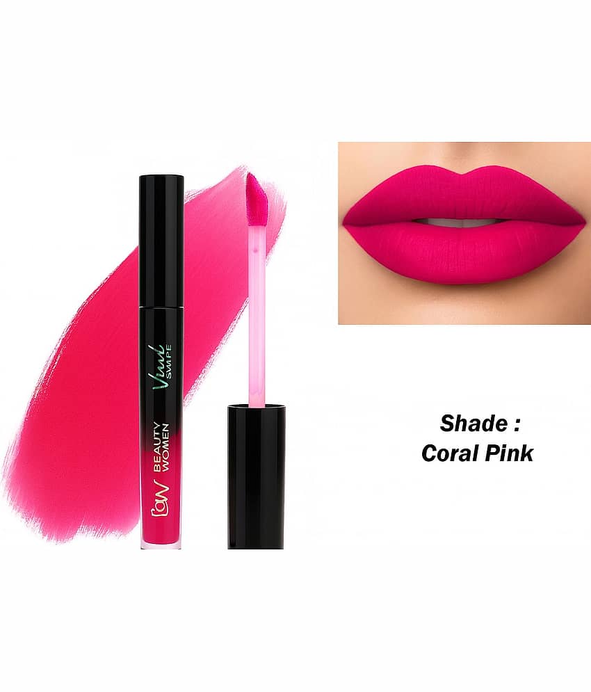 Beauty Women Pink Matte Long Lasting Liquid Lipstick ( Pack of 1 )