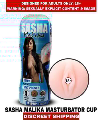 Sexual Wellness Men's Sex Toys Sasha Malika Pussy Masturbator Cup Fleshtight For Men