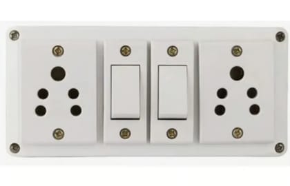 Extension Board With 2 Switches,2 Socket,2 Meter Wire | Heavy Duty Pvc Power Strip With Universal Sockets | Long Wire Extension Box for Home, Office & Shop Extension Board With 2 Switches,2 Socket,2 Meter Wire | Heavy Duty Pvc Power Strip With Universal Sockets | Long Wire Extension Box for Home, Office & Shop