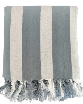 Dhaga Vishwas Ka Handloom Cotton Stole Grey White