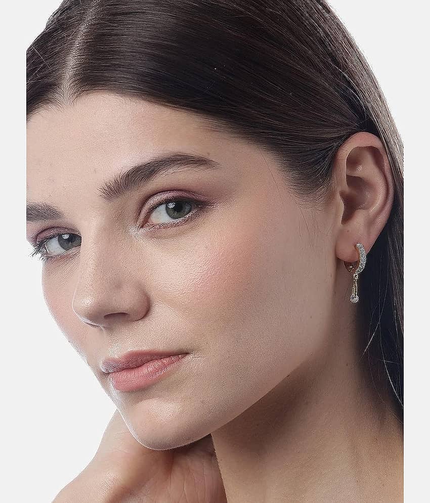 YOUBELLA Gold Danglers Earrings ( Pack of 1 )