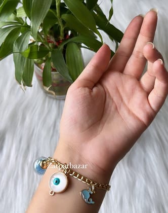 Create your Own Charm Bracelet-Bracelet with 3 Charms