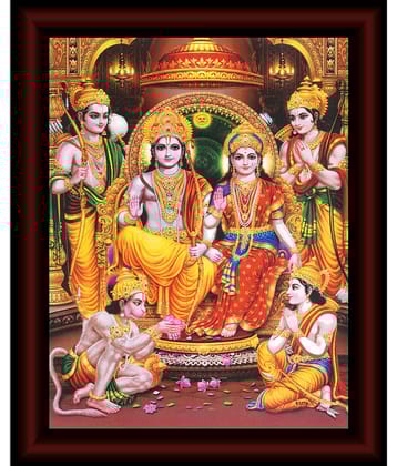 Saf Ram Darbar Religious Painting With Frame