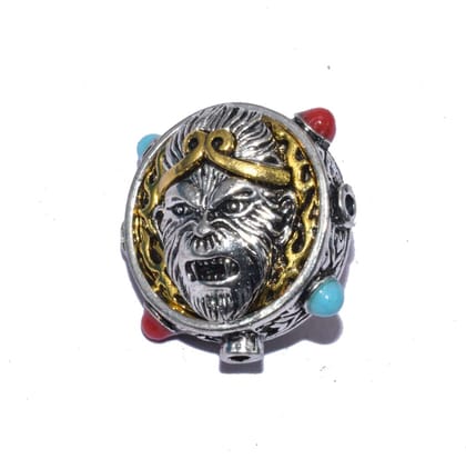 Silver Plated Enamelled Metal Pendant ,(23X15 MM) , BWEP-063-One Pcs / 23X15 MM / Silver
