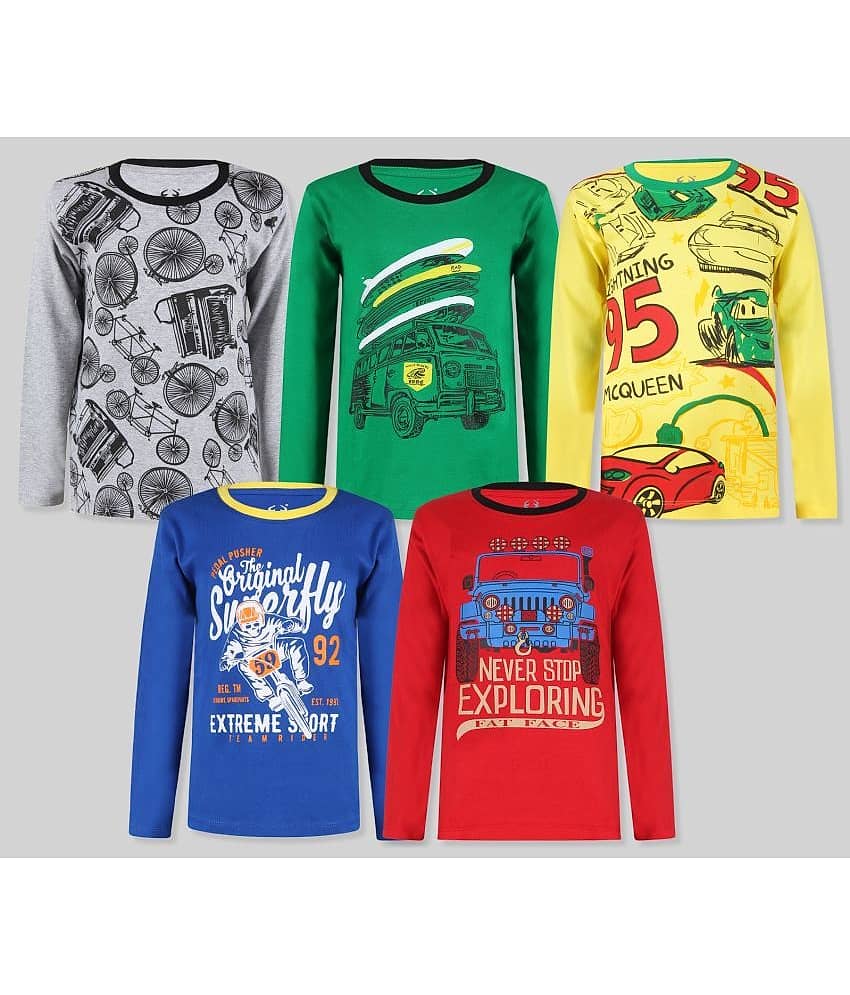 E1K Pack of 1 Boys Cotton T-Shirt ( Multicolor )