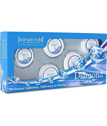 Aaryanveda Diamond Facial Kit, helps in Skin Brightening & Radiance Glowing Skin Spa Kit, 210g