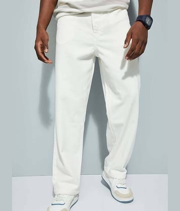 Star4well Relaxed Basic Men's Jeans - White ( Pack of 1 )