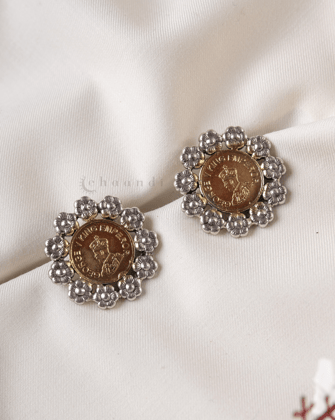 Gold Polish Silver Earrings CHE1819