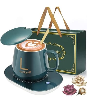 HARSHLOVE Mug Warmer with Lid Solid Brass Coffee Mug 200 mL ( Pack of 1 )