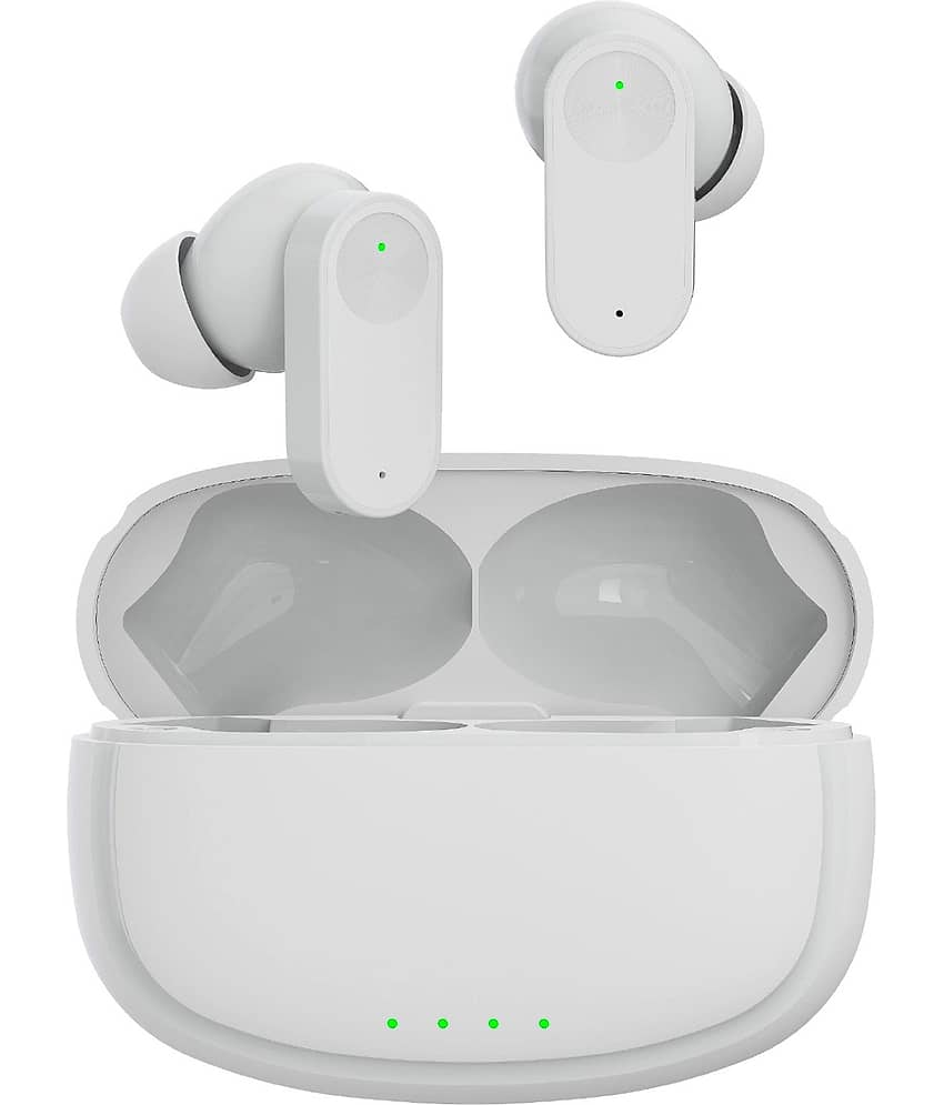 VERONIC NORD BUDS Gaming Bluetooth True Wireless (TWS) In Ear 35 Hours Playback Low Latency,Fast charging IPX4(Splash & Sweat Proof) White