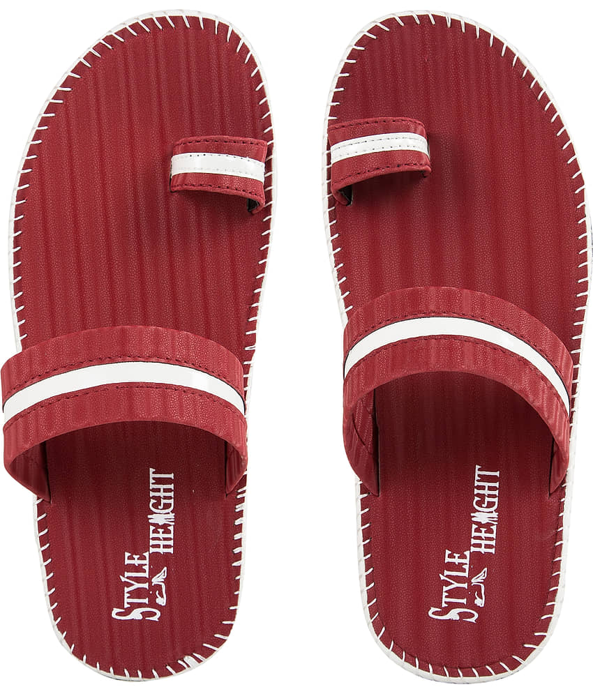 Style Height Red Flip Flops