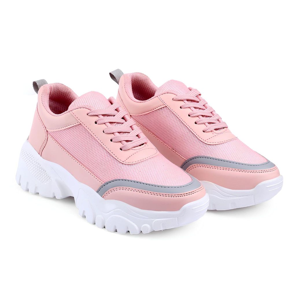 Latest Stylish Women’s Pink Casual Sneakers|Sports Shoes For Girls & Women