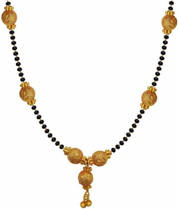 FJ STYLE GOLD PLATED DESIGNER MANGALSUTRA CHAIN IN COPPER