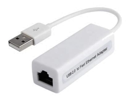 USB 2.0 to RJ45 LAN Network Adapter, 10/100 Mbps Fast Ethernet, Compatible with Windows 7-11, Mac OS, Surface, and Linux Devices
