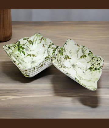 kitchrox Melamine Serving Bowl Melamine Snacks Bowl 120 mL ( Set of 6 )