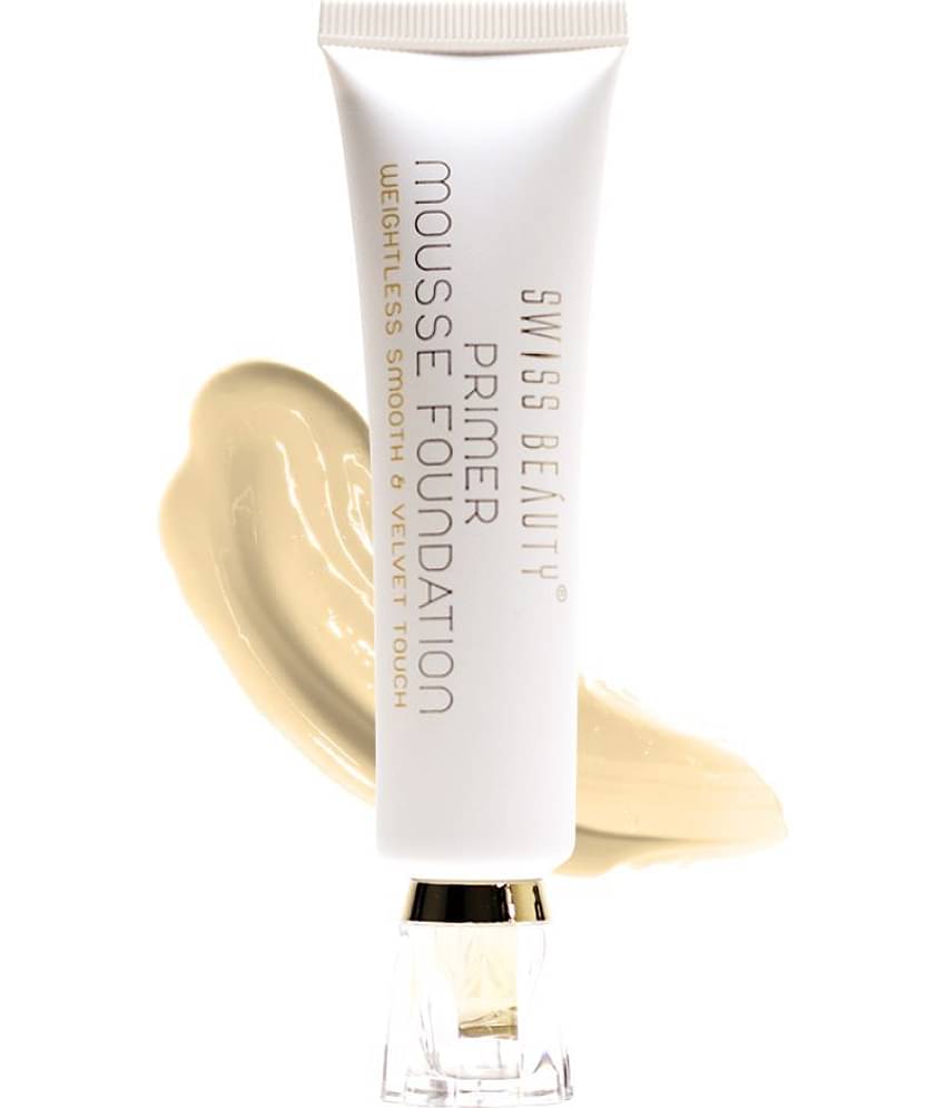 Swiss Beauty Primer Mousse Foundation (Medium Beige), 55g