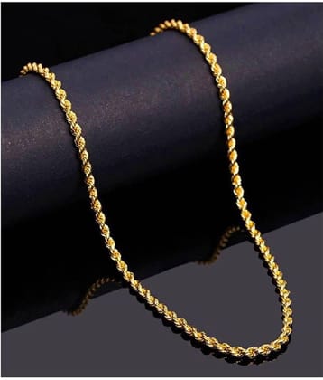 H M PRODUCT Gold Plated Chain ( Set of 1 )