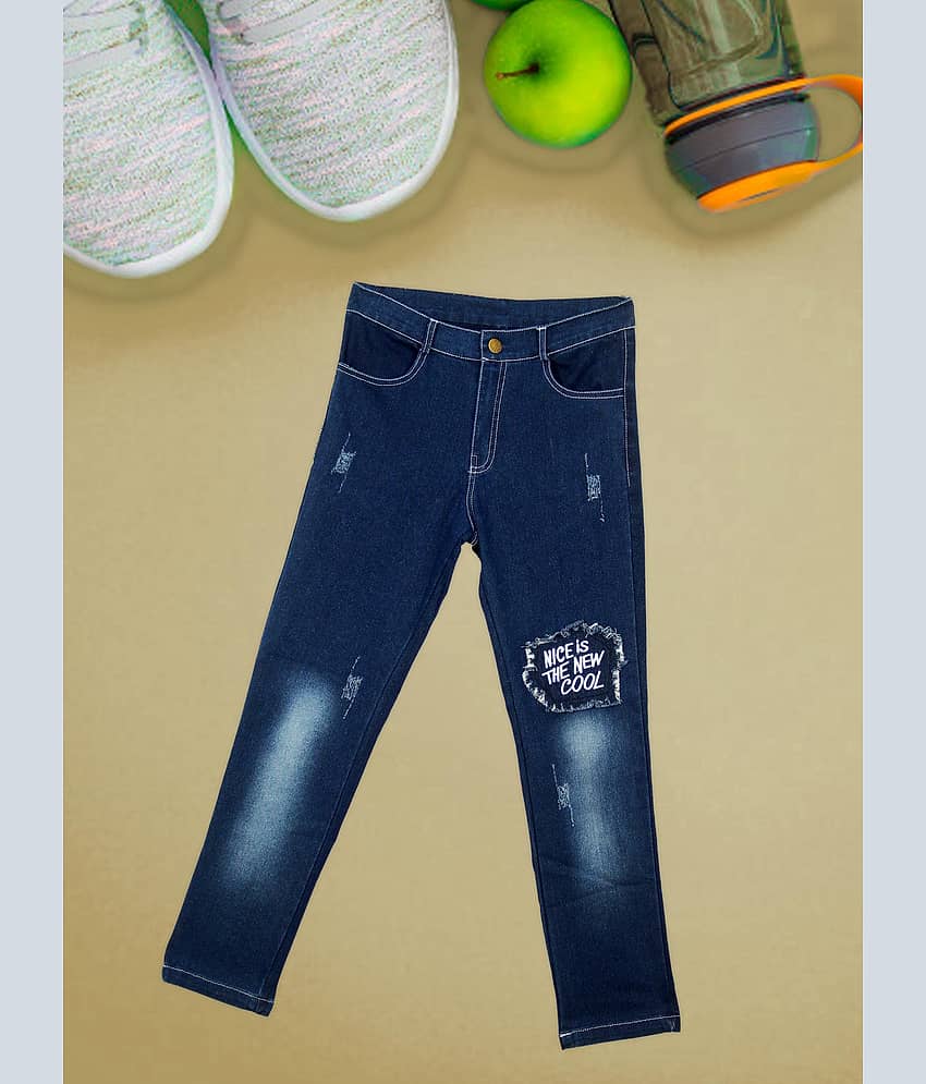 Me N My CLOSET Pack of 1 Boys 100% Cotton Jeans ( Blue )