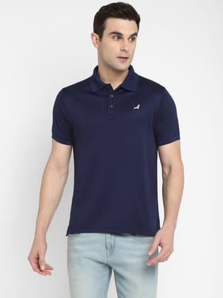 Polo Collar T-Shirt for Men - Navy Blue-S / Navy Blue