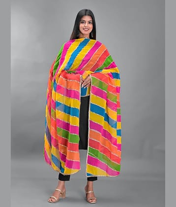 Apratim - Multicoloured Chiffon Women's Dupatta - ( Pack of 1 )