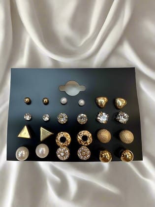 All Gold Studs - Combo Set
