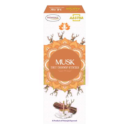 Patanjali Aastha Dry Dhoop Sticks Musk 8 N