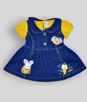 Me N My CLOSET Baby Girls 100% Cotton Tops & Bottoms Sets ( Navy )