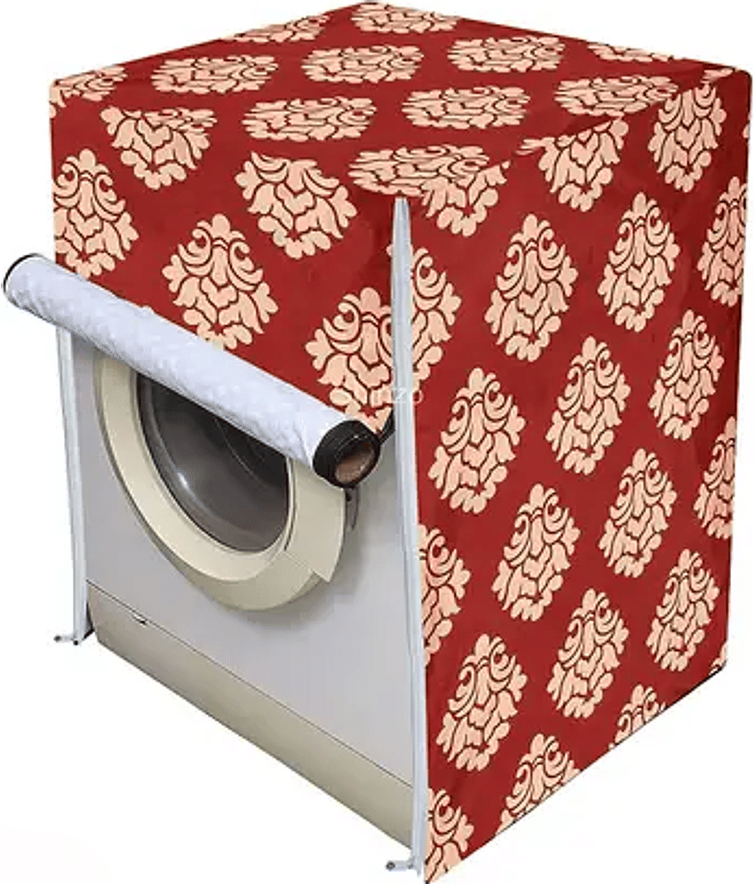 ENTICE Front Load Washing Machine Cover Compatiable For 8 kg - Maroon