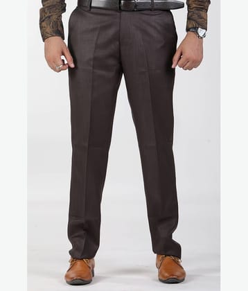 SAM & JACK - Grey Cotton Blend Regular Fit Men's Formal Pants (Pack of 1)