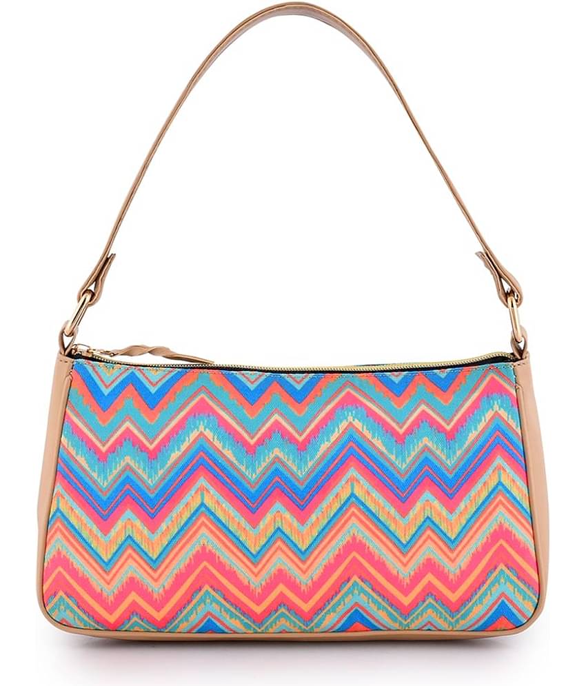 SAKWOODS Handheld Canvas Set of 1 ( Multicolor )