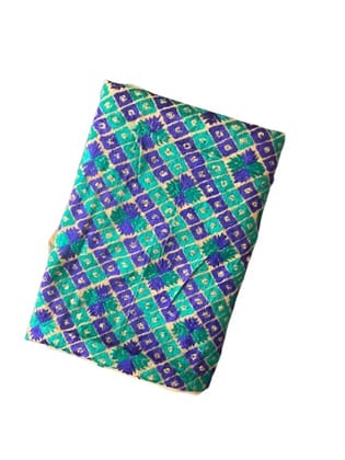 Chanderi Phulkari Saree 