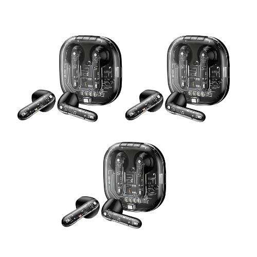 Walta Elite Smash True Wireless Ear Earbuds with Mic, Playback: Upto 40r case, IPx5 Rating, Type - C Fast Charging- Black (Pack of 3)