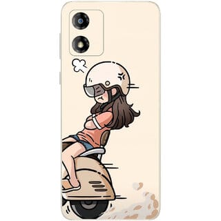 Yug Emporium Moto E13 Girl 9D Premium Theme Full Back & Side Coverage (Back Cover Multicolor)